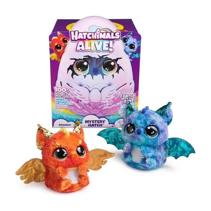 HATCHIMALS ALIVE DRAGGLE SPIN MASTER 6069282