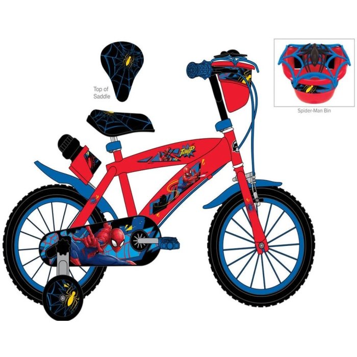 VELO SPIDER MAN 16 POUCES SIDJ 21804W