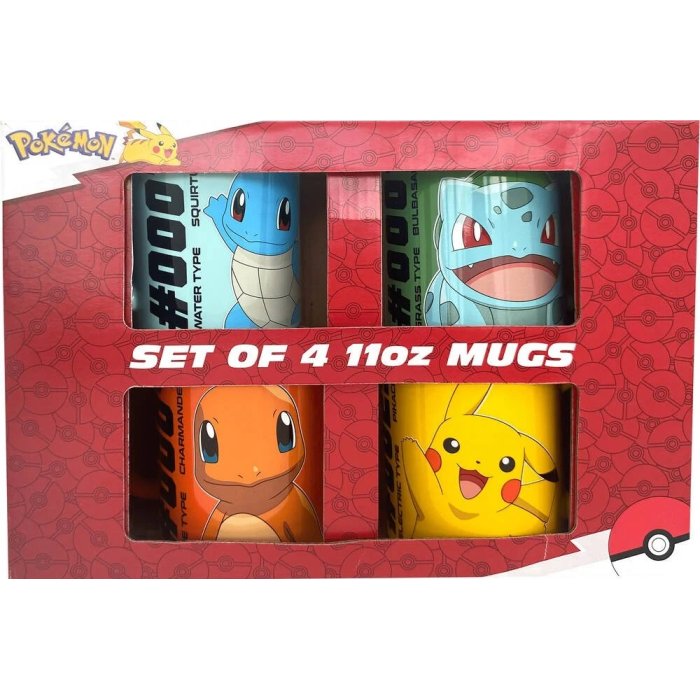 SET CADEAU 4 MUG POKEMON SIDJ PK00041