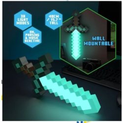 MINECRAFT LAMPE EPEE EN DIAMANT SIDJ PP12711