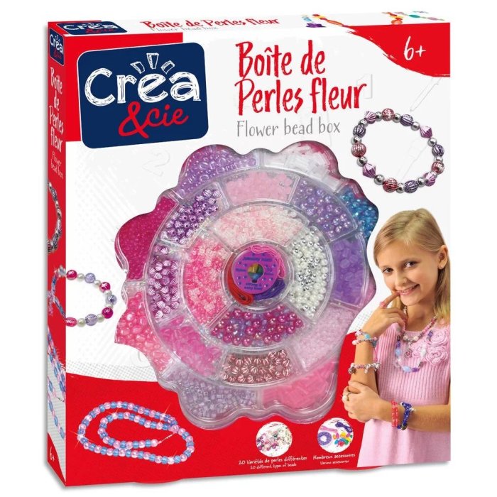 BOITE DE PERLES FLEUR SIDJ T02024