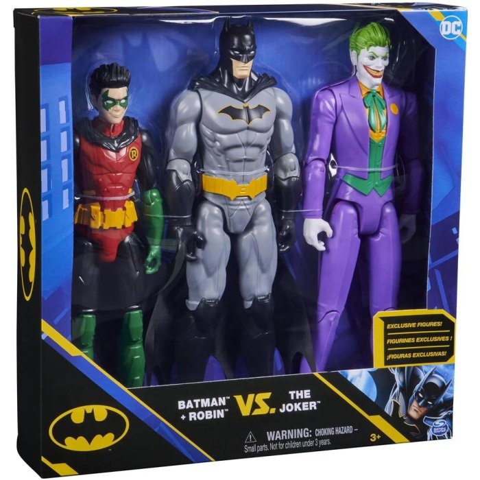 PACK 3 FIGURINE BATMAN ROBIN JOKER SIDJ 6067557