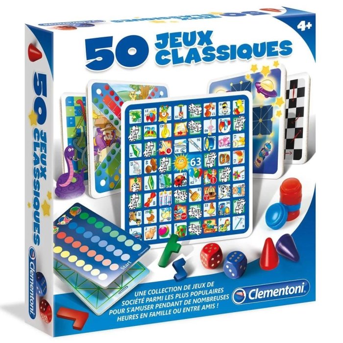 50 JEUX CLASSIQUE CLEMENTONI 52165