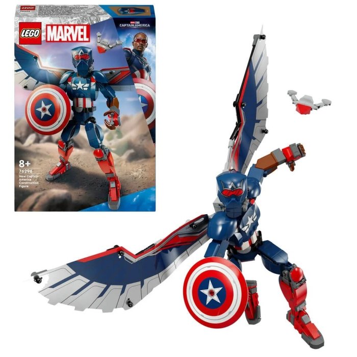 FIGURINE CAPTAIN AMERICA A CONSTRUIRE LEGO 76296