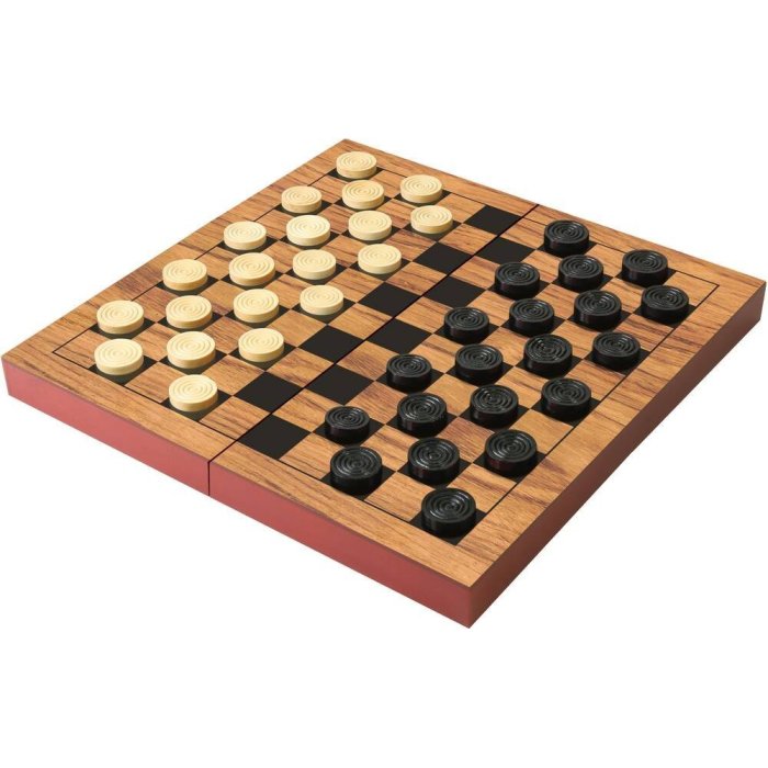 MON JEU DE DAMES PLIABLE EN BOIS SIDJ TG1904B