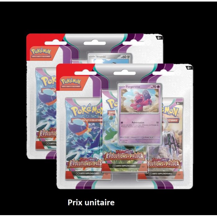 POKEMON PACK 3 BOOSTER ASMODEE 3PACK01E