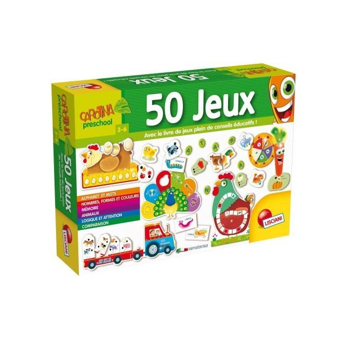 CAROTINA 50 JEUX LISCIANI FR66186