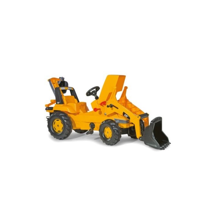 CAT BACKHOE LOADER FRONTI. ROLLY TOY 813001