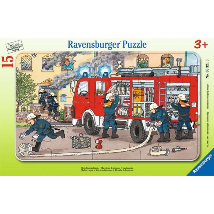 VOITURE POMPIER CADRE 15P 063215 RAVENSBURGER