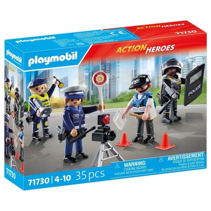 SET METIERS DE LA POLICE PLAYMOBIL 71730