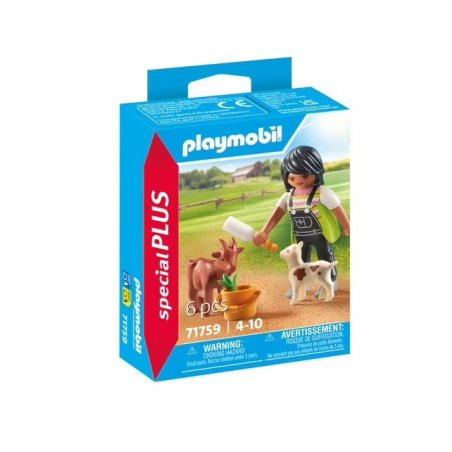 FERMIERE AVEC CHEVRE...