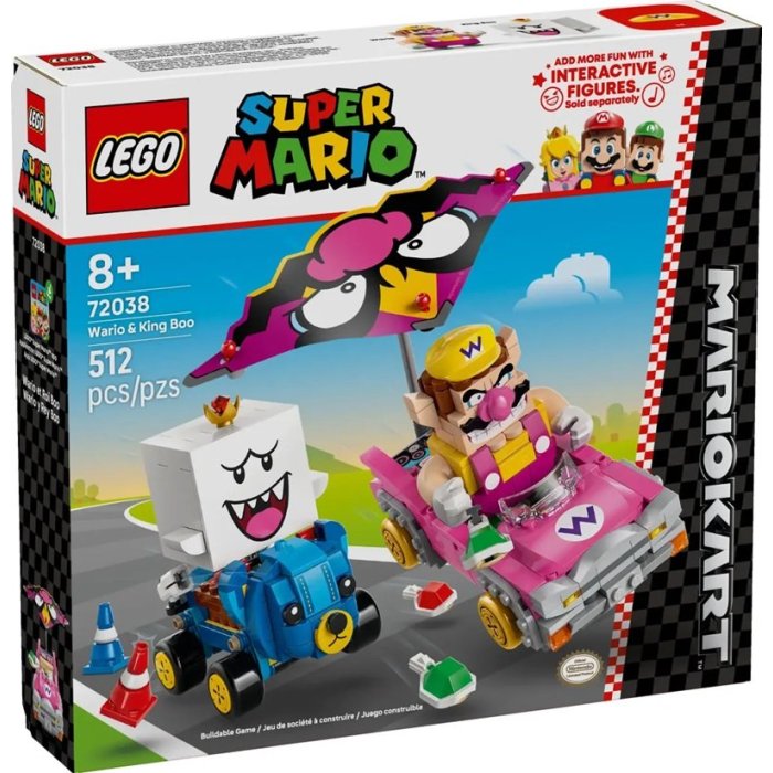 MARIO KART WARIO ET ROI BOO LEGO 72038