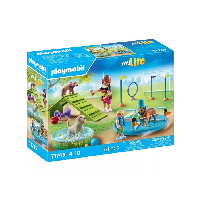 AIRE DE JEUX POUR CHIENS ECHANT PLAYMOBIL 71745