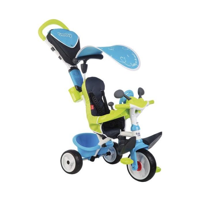 TRICYCLE BABY DRIVER CONFORT BLEU SMOBY 741200