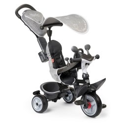 TRICYCLE BABY DRIVER PLUS GRIS SMOBY 741502