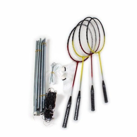 4 BADMINTONS RAQUETTES AVEC...