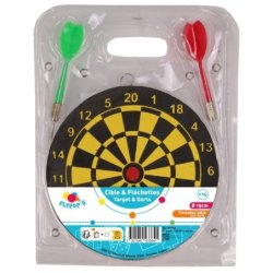 CIBLE 15CM AVEC FLECHETTES...