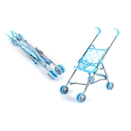 POUSSETTE CANNE TISSU BLEU...