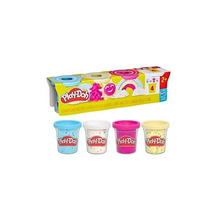 PLAYDOH CONFETI FUN 4 PACK HASBRO G17365