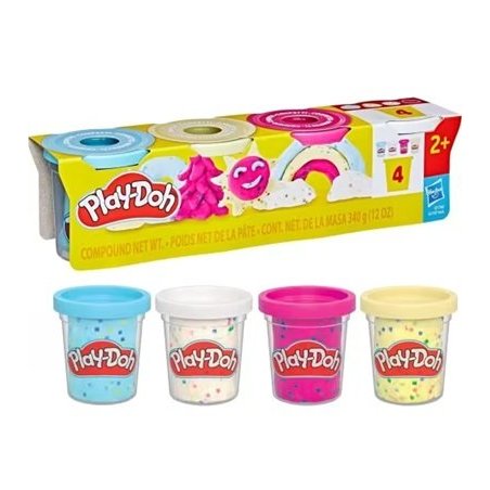 PLAYDOH CONFETI FUN 4 PACK...