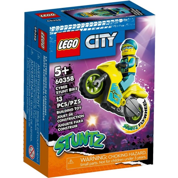 LA CYBER MOTO DE CASCADE LEGO 60358