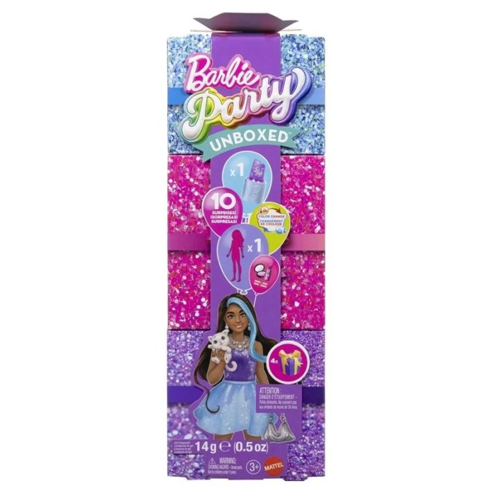 PARTY UNBOXED GLAM VIOLET MATTEL JFY66