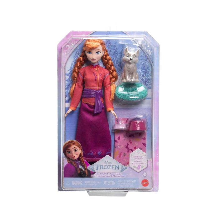 ANNA ET LE LOUVETEAU REINE DES NEIGES MATTEL JFG17