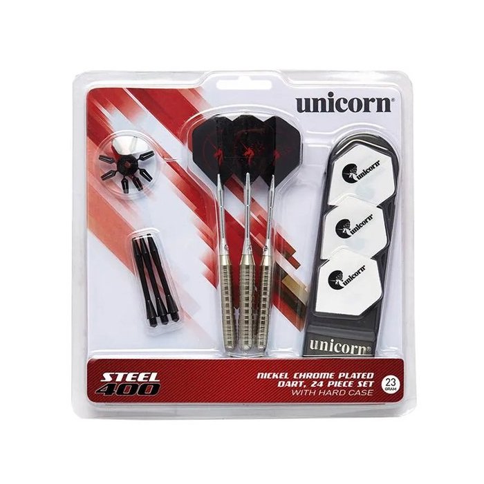SET 3 FLECHETTES 21G UNICORN ACIER SIDJ
