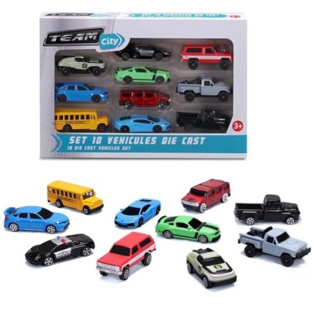 COFFRET 10 VEHICULES DIE...