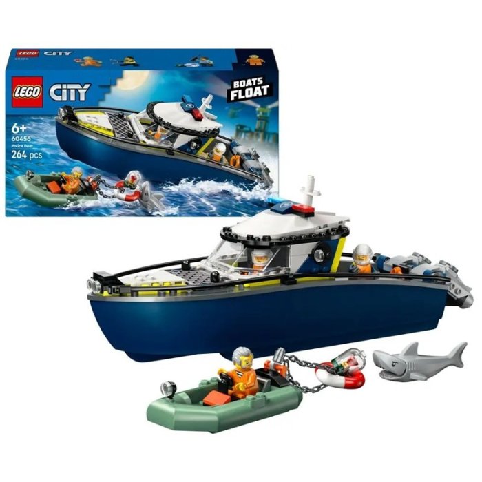 LA COURSE POURSUITE EN BATEAU DE POLICE LEGO 60456