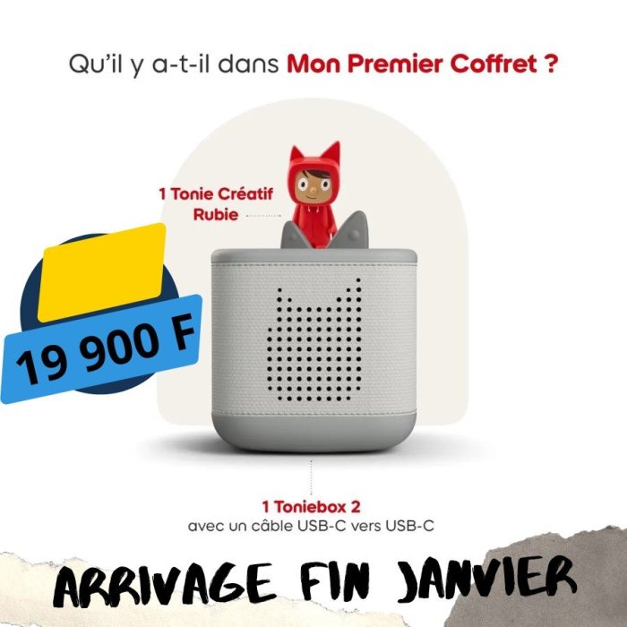 MON PREMIER COFFRET TONIESNOX 2 GRIS LUNE TONIES