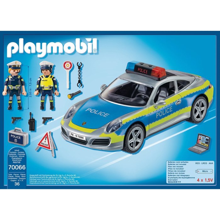 PORSCHE 911 CARRERA 4S POLICE PLAYMOBIL 70066
