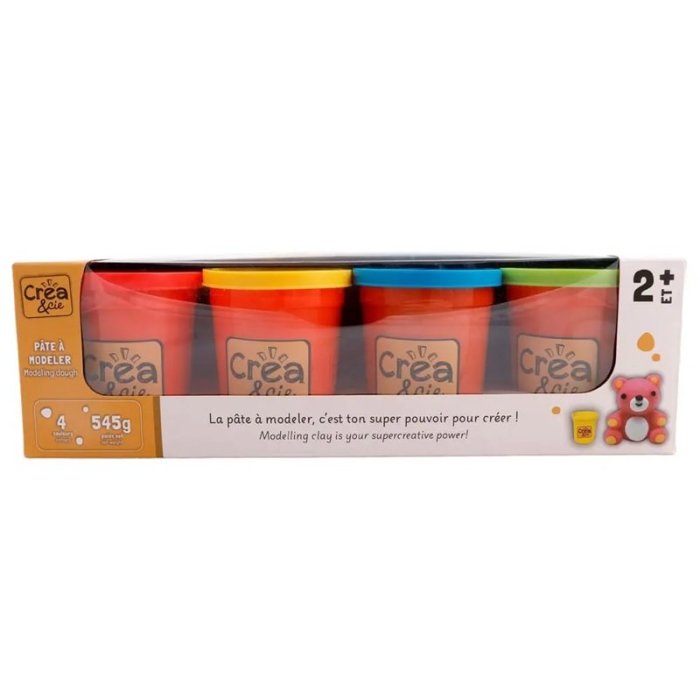 4 POTS DE PATE A MODELER SIDJ 3518