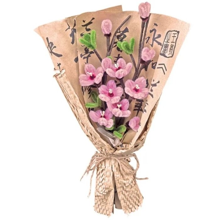 KIT BOUQUET TORSADE FLEURS DE CERISIER SIDJ DB007