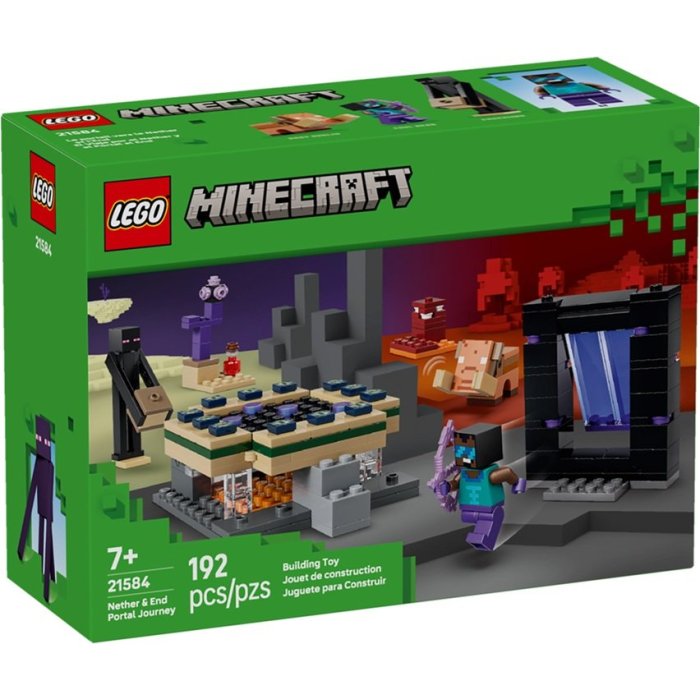 VOYAGE A TRAVERS LES PORTAILS DU NETHER LEGO 21584