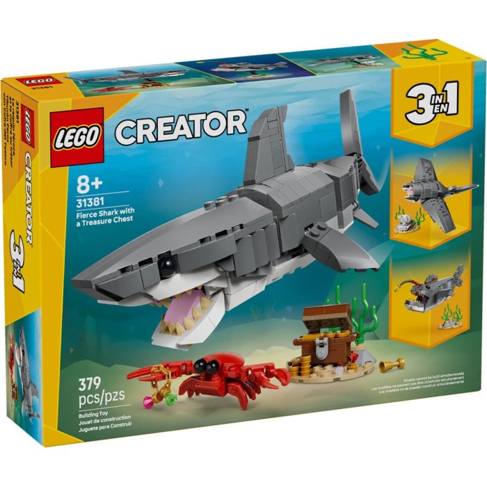 LE REDOUTABLE REQUIN ET LE COFFRE LEGO 31381