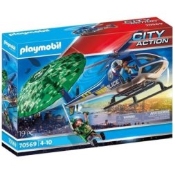 HELICOPTERE DE POLICE ET PARACHUTE PLAYMOBIL 70569