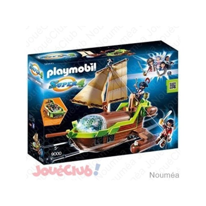 BATEAU PIRATE CAMELEON AVEC RUBY PLAYMOBIL 9000