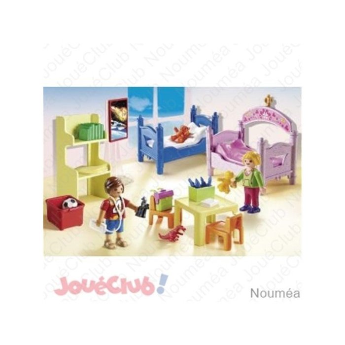 CHAMBRE D ENFANT AVEC LITS SUPERPOSES PLAYMOBIL