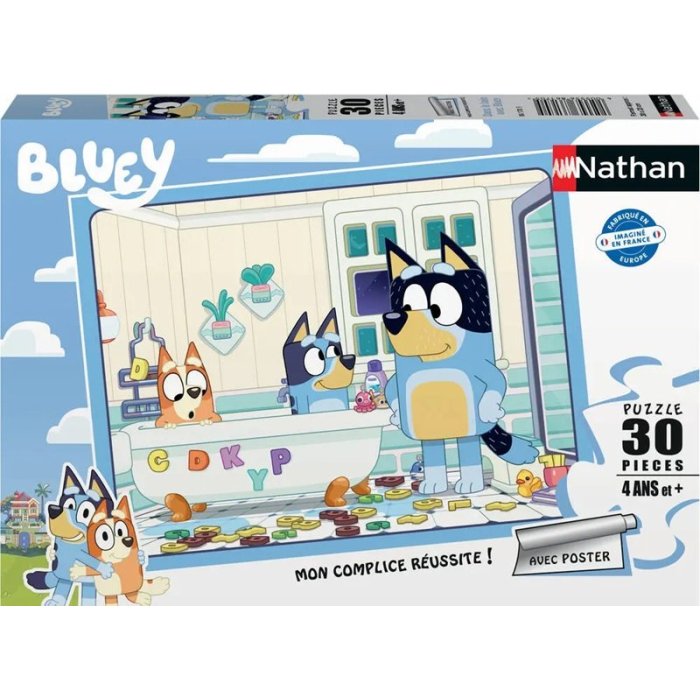 PUZZLE DANS LE BAIN BLUEY 30 PCS RAVENS 861705