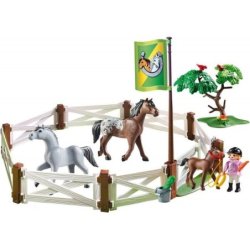 ENCLOS AVEC CHEVAUX PLAYMOBIL 6931