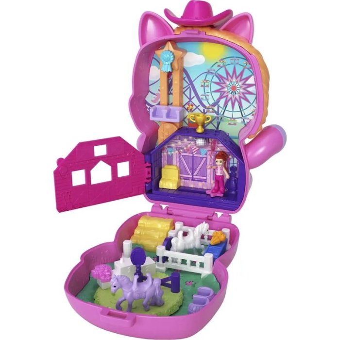 POLLY POCKET COFFRE RODE DU PONEY SIDJ JCR39