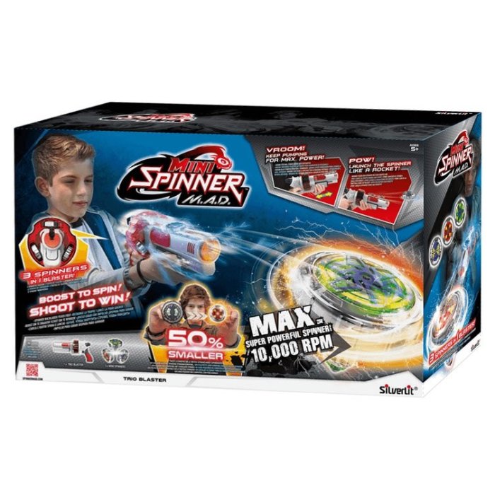 Spinner MAD - Blaster Lanceur 6 Mini TOUPIES : : Jeux et