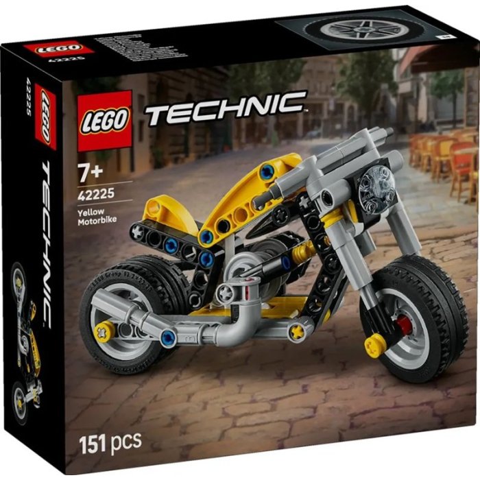 MOTO JAUNE LEGO 42225
