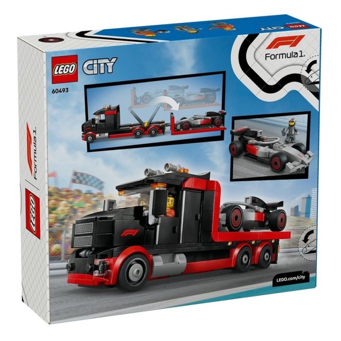 CAMION F1 AVEC VOITURE LEGO 60493