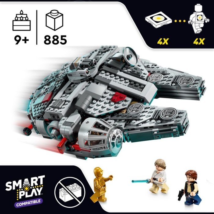 SMART PLAY FAUCON MILLENIUM LEGO 75426