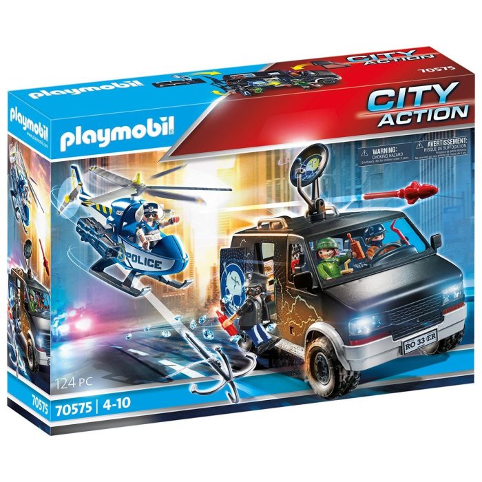 POLICE CAMION DE BANDITS ET POLICIER PLAYMOBIL