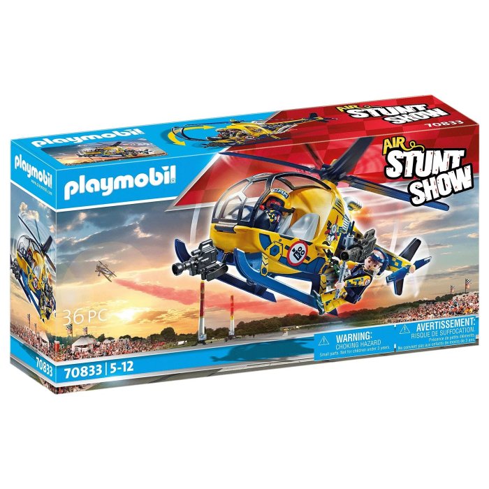 AIR STUNTSHOW HELICOPTERE PLAYMOBIL 70833