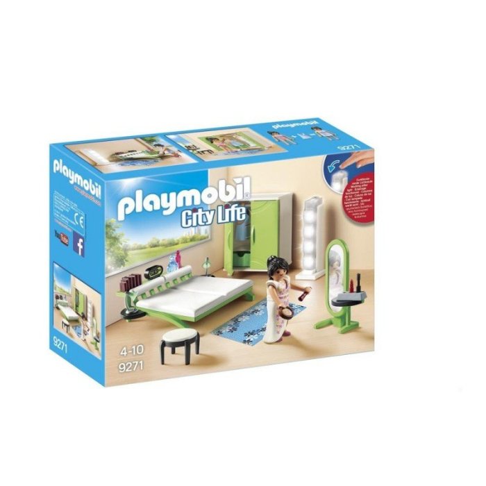 CHAMBRE AVEC ESPACE MAQUILLAGE PLAYMOBIL 9271