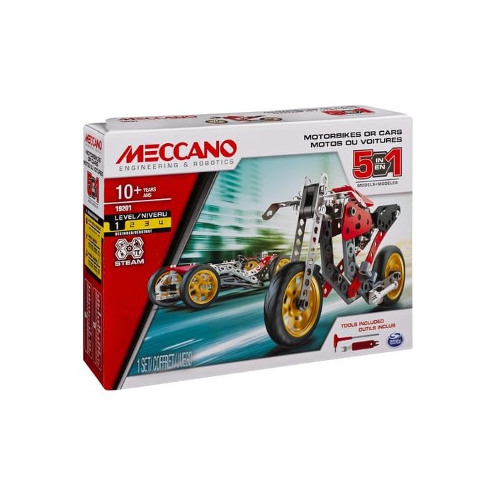 VOITURE ET MOTO 5 MODELES MECCANO 6053371